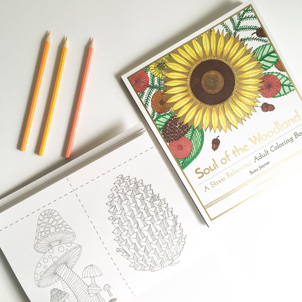 Soul of the Woodland: A Stress Relieving Adult Coloring Book