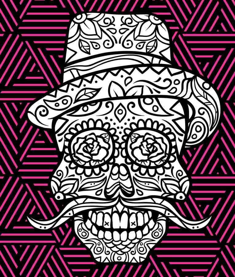 skulls coloring pages